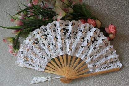 Battenberg Lace Hand Fan