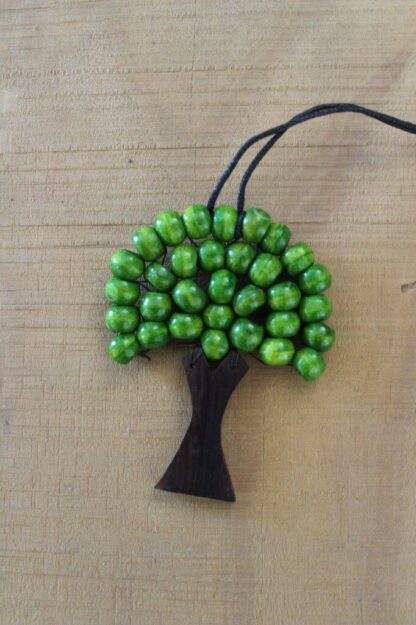 Wood Tree Necklace W String - Image 4